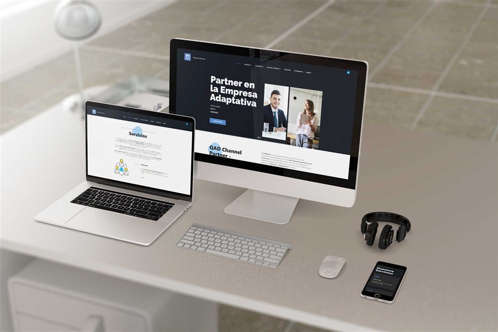 Sitio corporativo de QAD Chile, software empresarial