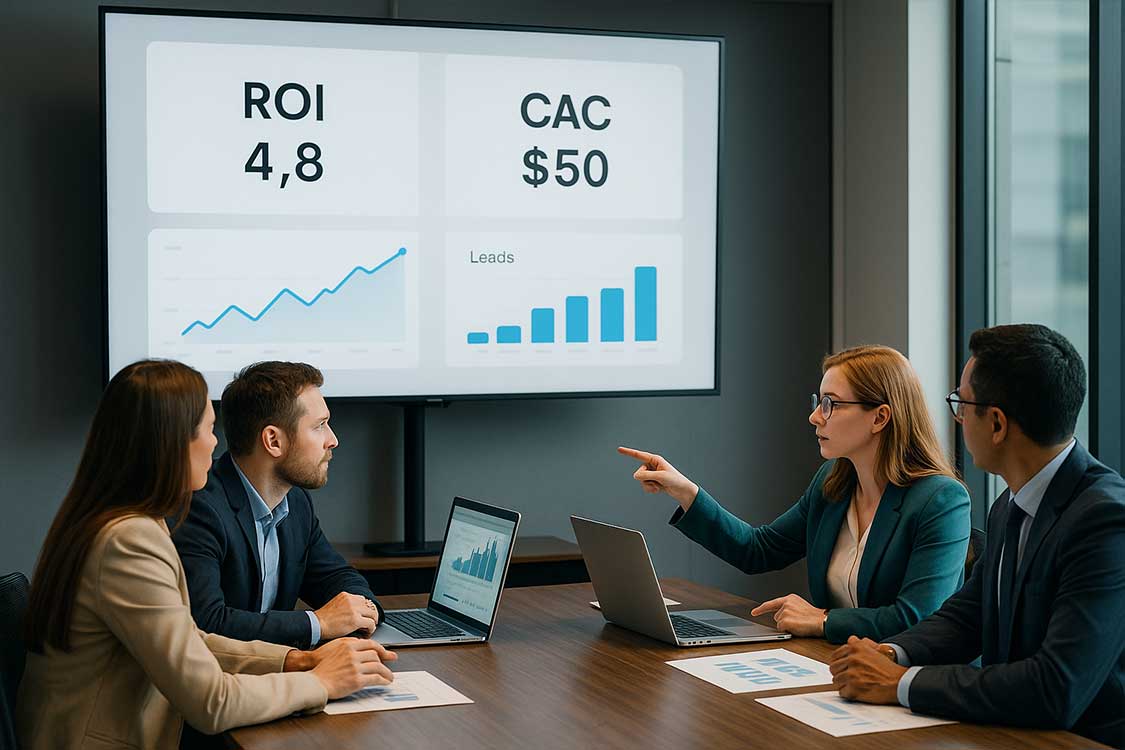 5.-Una-reunión-de-equipo-con-un-dashboard-proyectado-en-pantalla-y-decisiones-siendo-tomadas